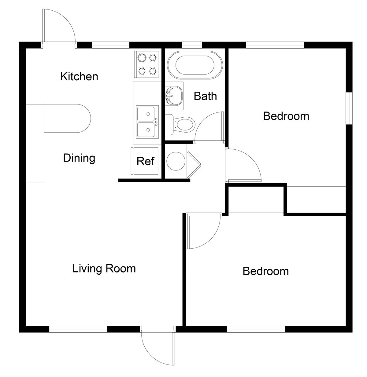 Floor Plans Gulfstream Apartments